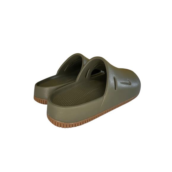 Nike Calm Mule Medium Olive Gum Slip On (No Straps) Size M9 W10 - Picture 4 of 5